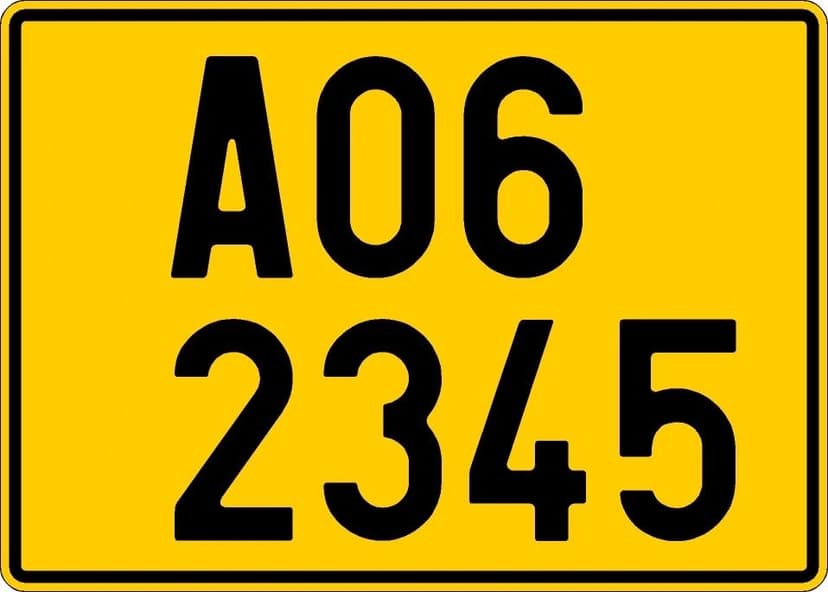 Holomogace T3b/žlutá SPZ